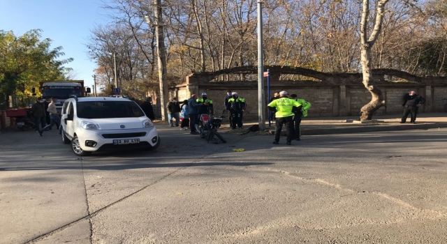 Edirne’de trafik kazasında 1 kişi yaralandı