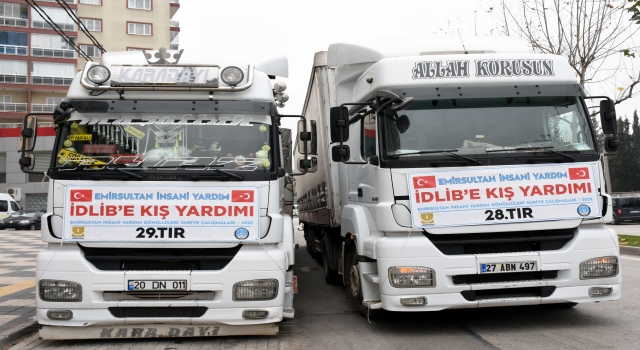 Bursa’dan Suriye’ye 2 yardım tırı yola çıktı