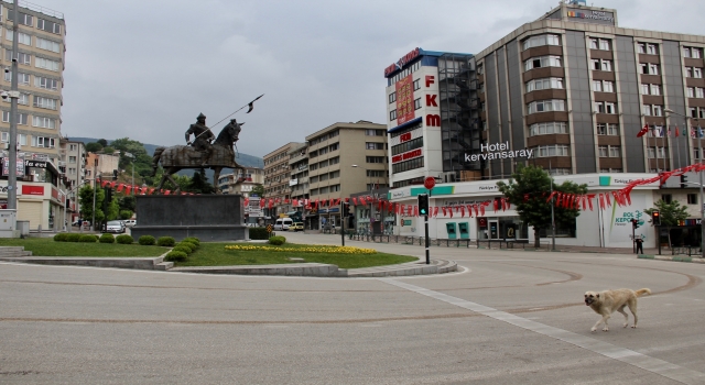 Bursa ve çevre illerde sokağa çıkma kısıtlaması nedeniyle sessizlik hakim