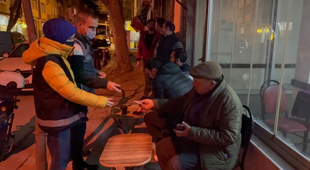 Edirne’de polis ekipleri kahvehanelerde denetim gerçekleştirdi