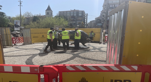 Kadıköy’deki boğa heykeli bakıma alındı