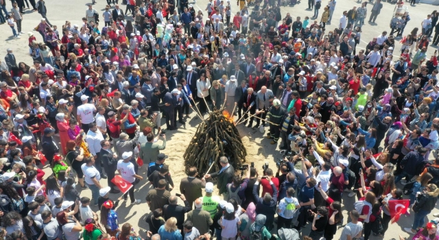 Edirne Keşan’da Hıdırellez ateşi yakıldı