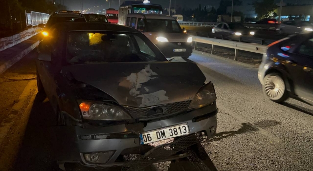 Kocaeli’de zincirleme trafik kazasında bir kişi yaralandı