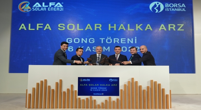 Borsa İstanbul’da gong Alfa Solar için çaldı