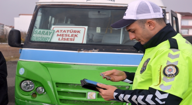 Tekirdağ’da okul servis araçları denetlendi