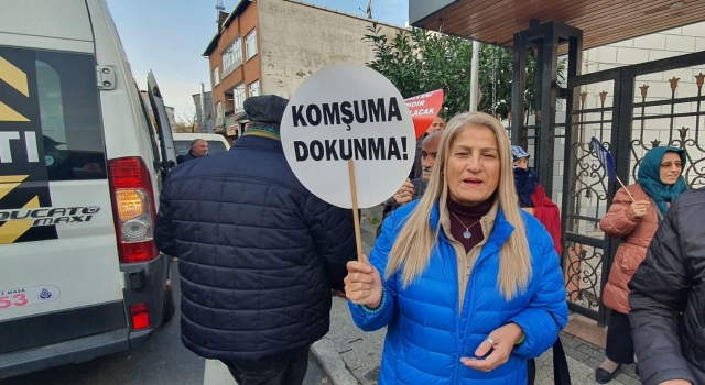 Sarıyer Mahalleler Birliğinden İBB önünde tapu protestosu