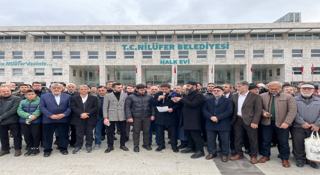 Bursa’da sivil toplum kuruluşları Nilüfer Belediyesini protesto etti