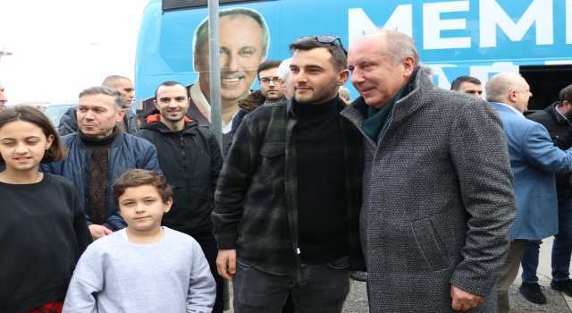 Memleket Partisi Genel Başkanı İnce, Yalova’da esnafı ziyaret etti