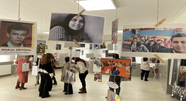 Tekirdağ’da şehit öğretmenlerin fotoğrafları sergilendi