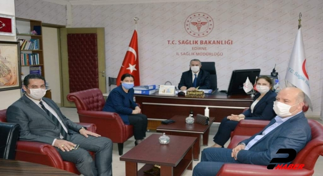 Edirne'de AK Parti heyeti kurum müdürlerini ziyaret etti