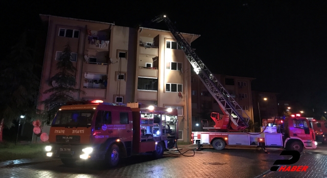 Sakarya'da bina yangını