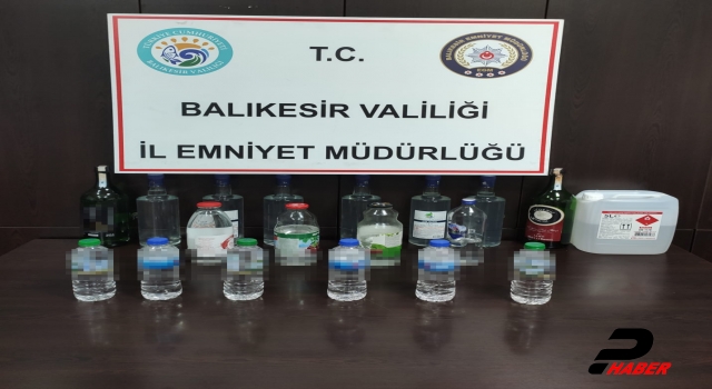 Balıkesir'de sahte içki operasyonunda 2 kişi tutuklandı