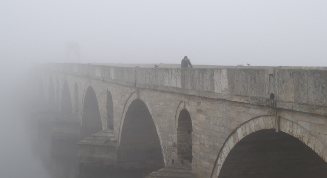 Edirne’de yoğun sis etkili oluyor