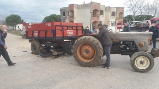 Bayramiç’te traktörle çarpışan motosikletin sürücüsü yaralandı