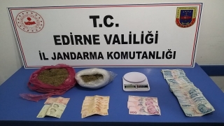 Keşan’da bir araçta 1 kilo 200 gram uyuşturucu ele geçirildi