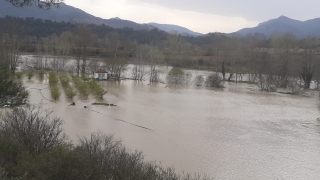 Bilecik’te Göksu Nehri’nin taşması sonucu tarım arazileri su altında kaldı