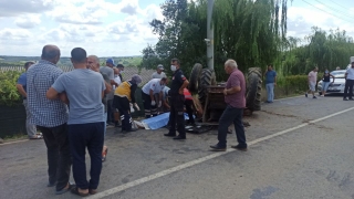 Kocaeli’de devrilen traktörün altında kalan kişi hayatını kaybetti