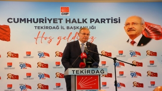 CHP Sözcüsü Öztrak, Tekirdağ’da gündemi değerlendirdi: