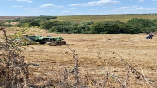 Tekirdağ’da traktörün devrilmesi sonucu sürücü öldü