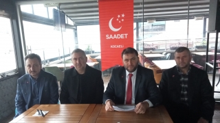 Saadet Partisi Gölcük İlçe Başkanı Özsoy, basın toplantısı düzenledi