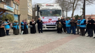 Kırklareli’nde ”İdlib İçin Yolun İyilik Olsun” yardım kampanyası düzenlendi