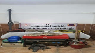 Kırklareli’nde kaçak kazı yapan 3 kişi yakalandı