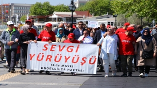 Tekirdağ’da özel öğrenciler ”Sevgi Yürüyüşü” yaptı