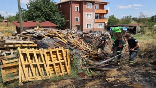 Edirne’de çıkan anız yangını söndürüldü