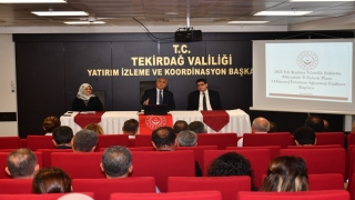 Tekirdağ’da ”Kadına Yönelik Şiddetle Mücadele” toplantısı yapıldı 