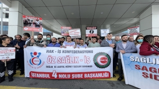 Öz Sağlıkİş Sendikası, motosikletli kuryenin hastanedeki bıçaklı saldırısını kınadı 