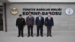 Edirne Valisi Kürşat Kırbıyık, Edirne Barosunu ziyaret etti