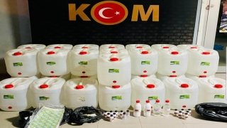 Kırklareli’nde 5 kişi 1100 litre etil alkol ile yakalandı