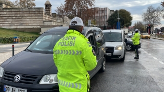 Edirne’de trafik ekipleri denetim yaptı