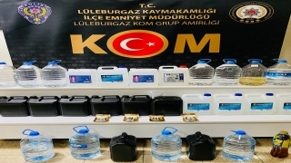 Kırklareli’nde 80 litre etil alkol ve 51 litre sahte içki ele geçirildi