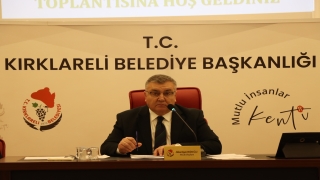 Kırklareli Belediyesi Meclisi toplantısı gerçekleştirildi