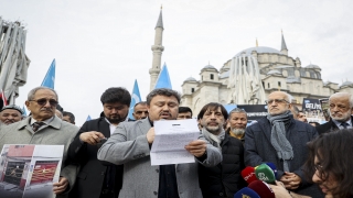 İstanbul’da, Çin’in Sincan Uygur Özerk Bölgesi’nde uyguladığı politikalar protesto edildi