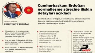 Cumhurbaşkanı Erdoğan normalleşme sürecine ilişkin detayları açıkladı