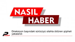 Direksiyon başındaki sürücüyü silahla öldüren şüpheli yakalandı