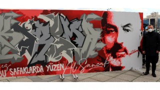 Kocaeli’de gençler ”İstiklal Marşı ve Mehmet Akif”i grafitiyle anlatacak