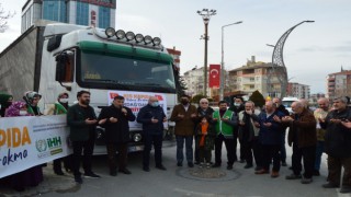 Tekirdağ’dan Suriye’deki ihtiyaç sahiplerine 5 bin battaniye gönderildi