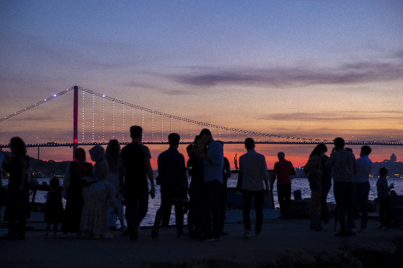 Gün batımının İstanbul hali..