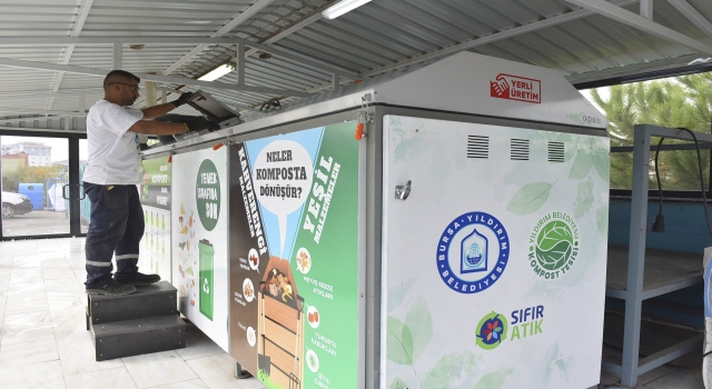 Bursa’da pazar atıkları organik gübreye dönüştürülüyor