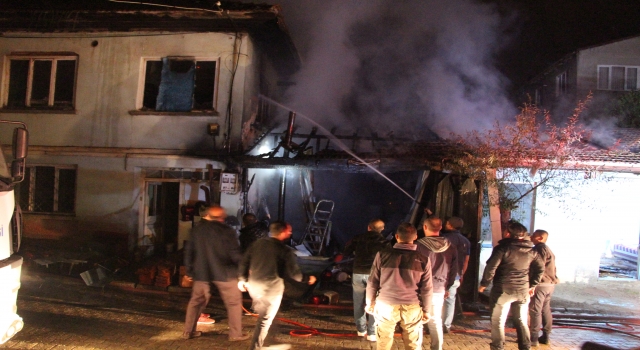 Bilecik’te yangın çıkan binadaki kafes kuşları ve süs tavukları telef oldu