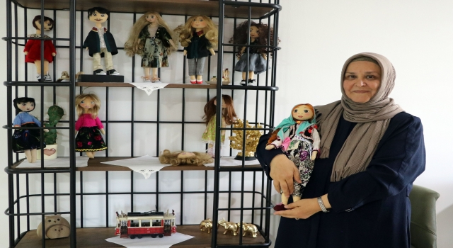 Edirne’de atık kumaş ve malzemelerden el emeği oyuncak bebekler tasarlıyor