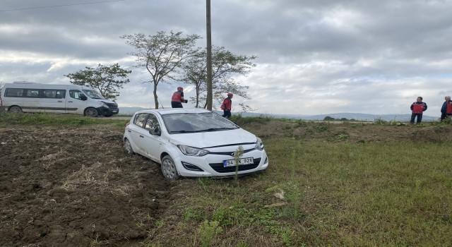 Kaynarca’da takla atan otomobilin sürücüsü yaralandı