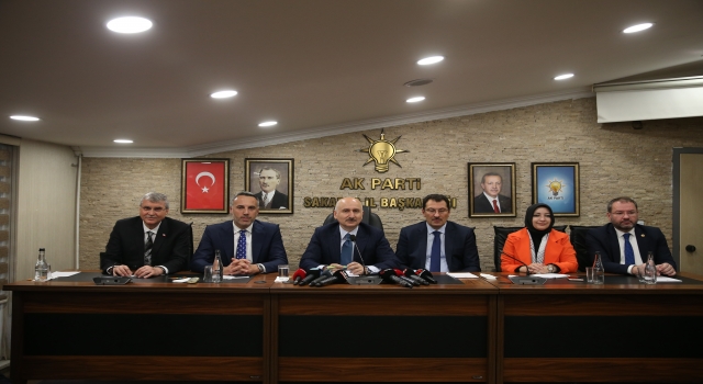 Bakan Karaismailoğlu, AK Parti Sakarya İl Başkanlığında konuştu:
