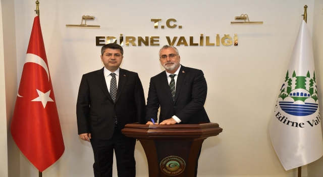 Cumhurbaşkanlığı Sosyal Politikalar Kurulu heyeti Edirne Valiliğini ziyaret etti