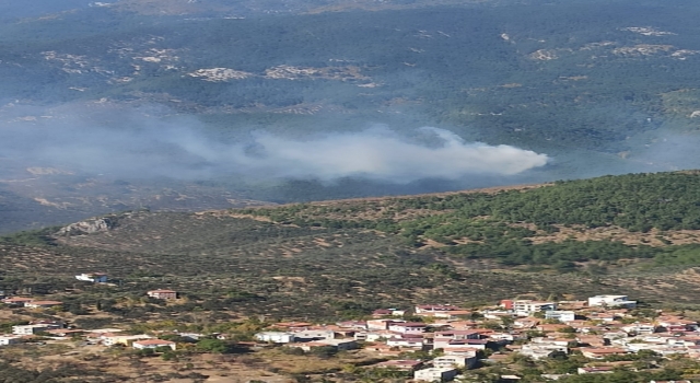 Kazdağları’nda çıkan orman yangınına havadan ve karadan müdahale ediliyor