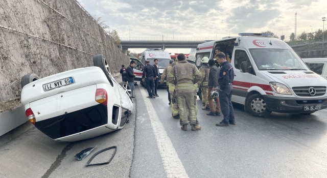 İstanbul TEM Otoyolu’ndaki trafik kazasında 6 kişi yaralandı