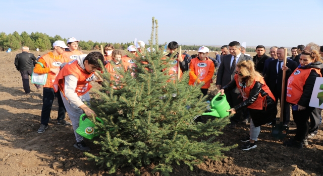 Trakya’da ”Milli Ağaçlandırma Günü”nde fidanlar toprakla buluşturuldu 